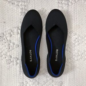 Rothy’s The Flat Black Round Toe Shoes size 10